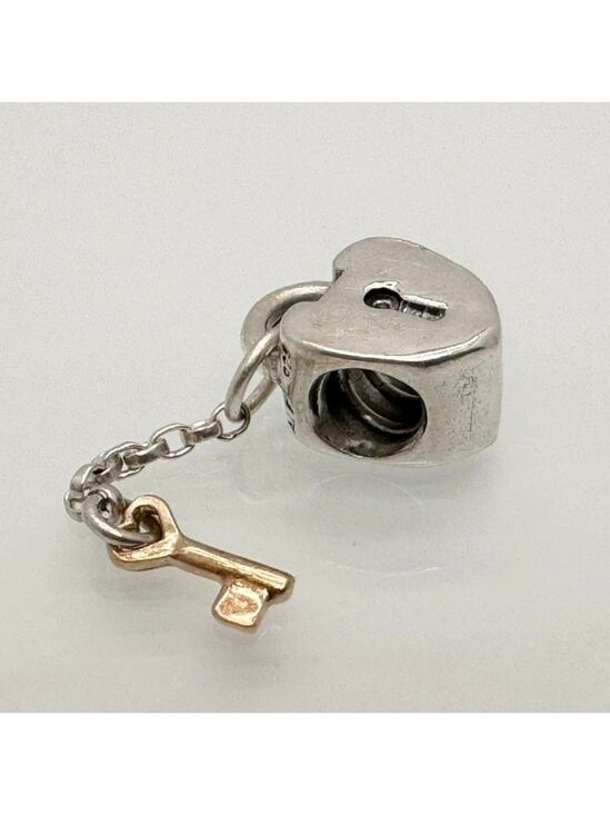 Pandora Jewelry - Pandora Key To My Heart with 14k Gold Key Accent Retired Original Charm